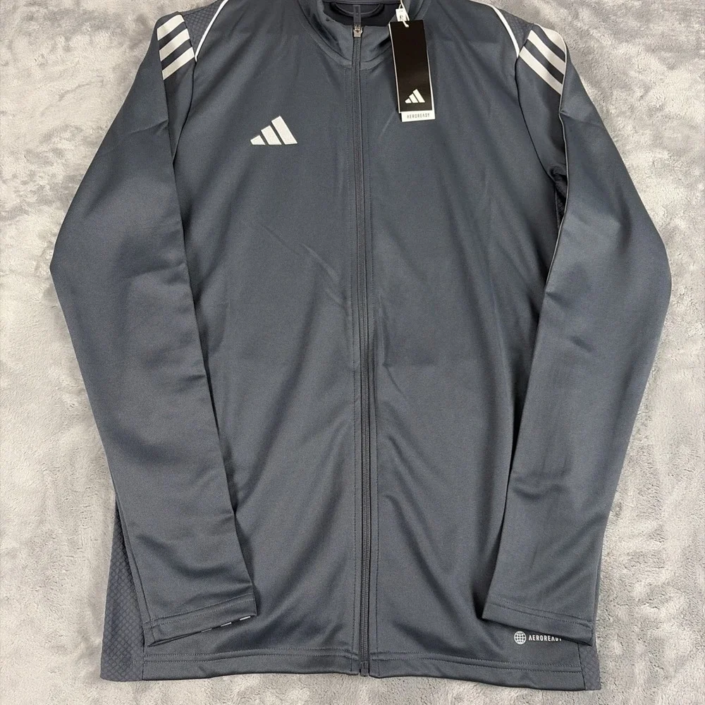 Adidas Mens Tiro 23 League Training Jacket Size Medium Tall Team Onix NWT